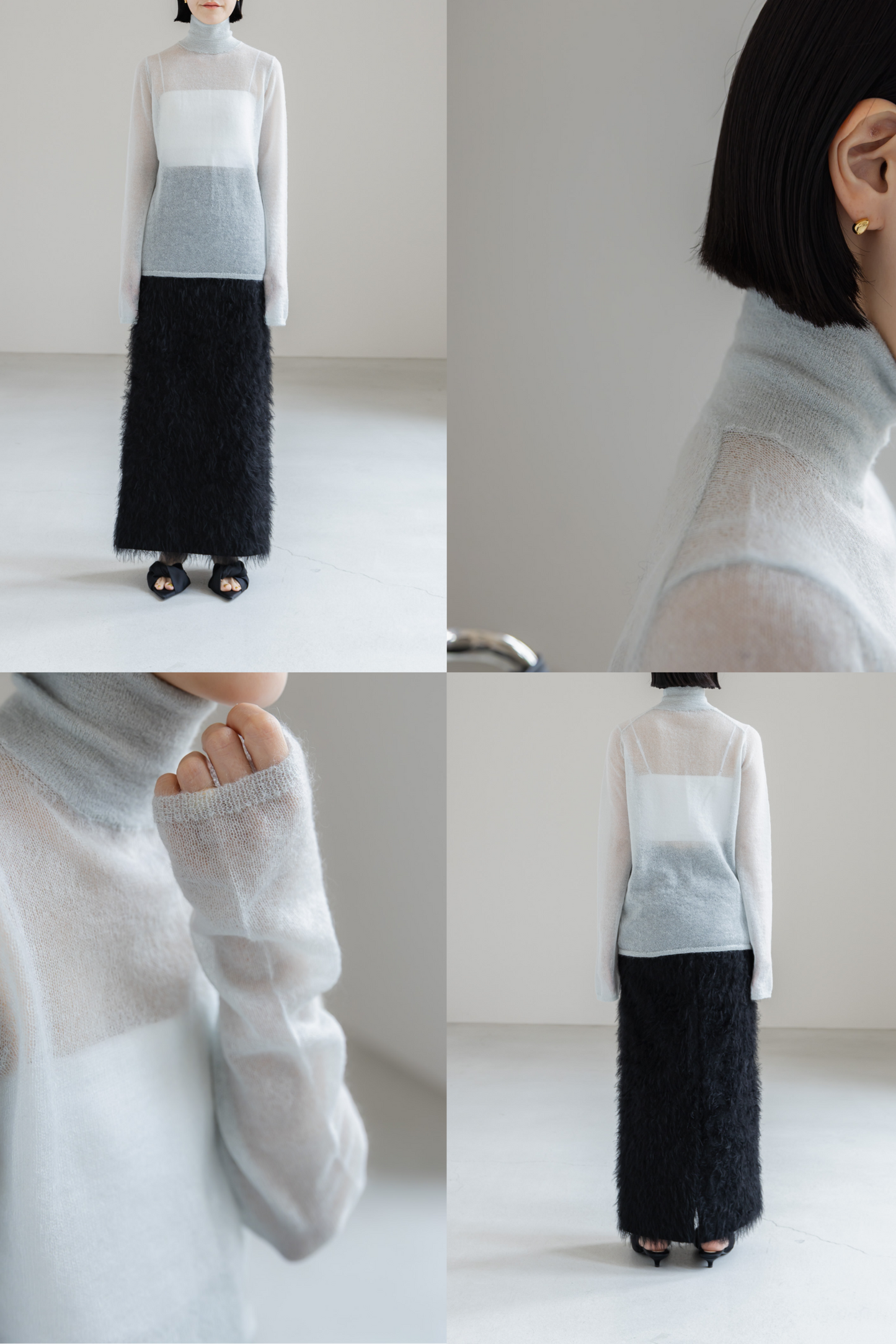 【PRE ORDER】MOHAIR TURTLE SHEER KNIT (3color)