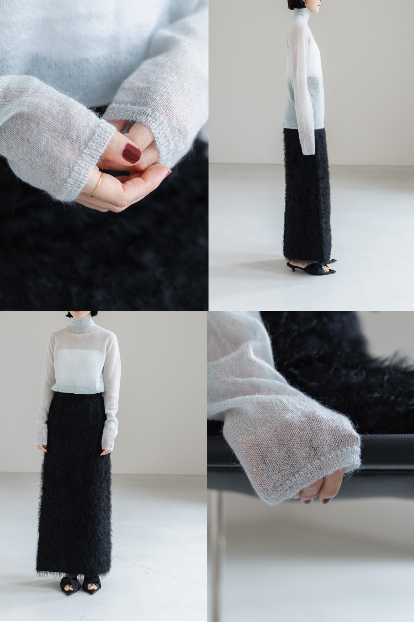 【PRE ORDER】MOHAIR TURTLE SHEER KNIT (3color)