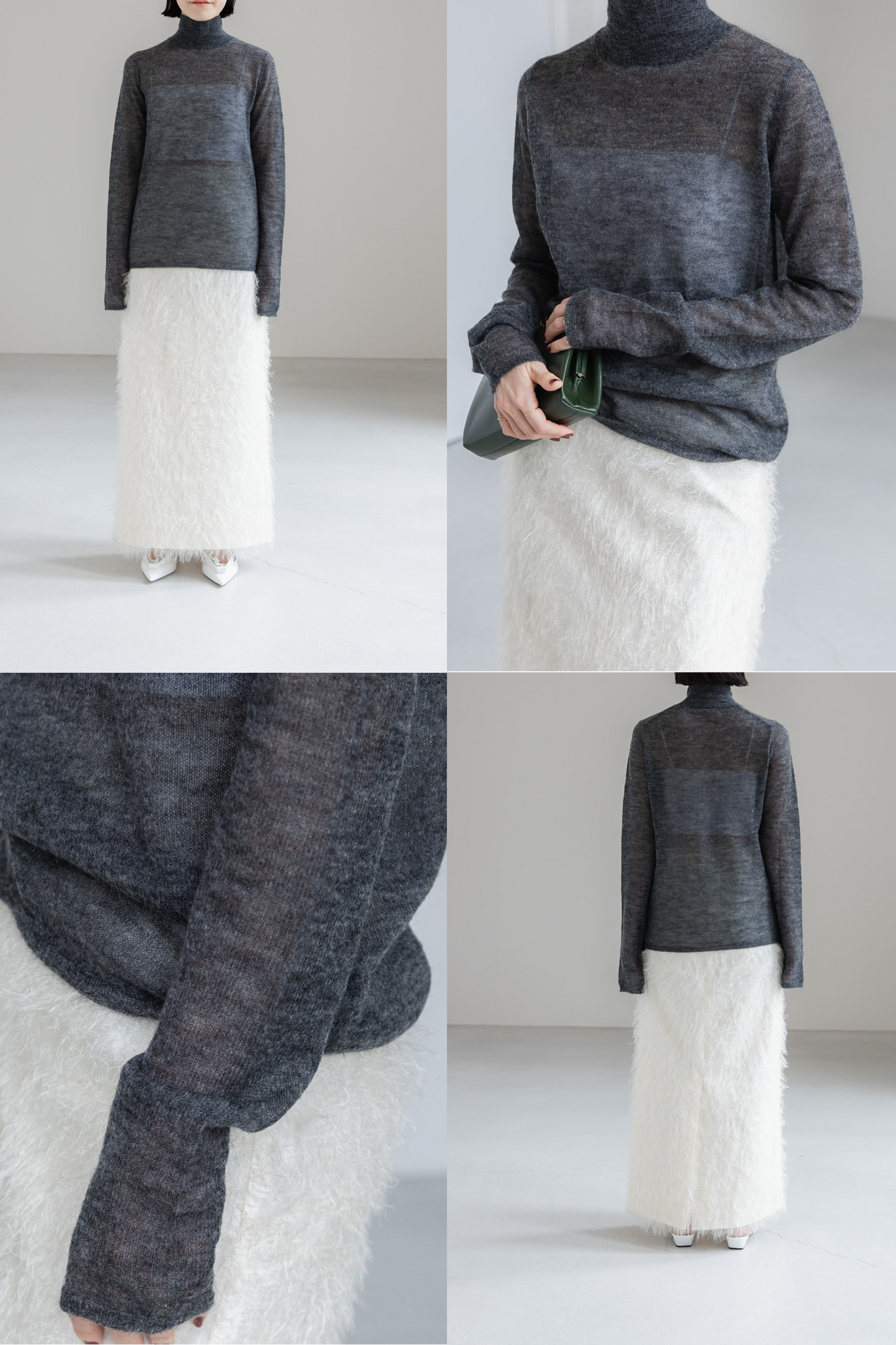 【PRE ORDER】MOHAIR TURTLE SHEER KNIT (3color)