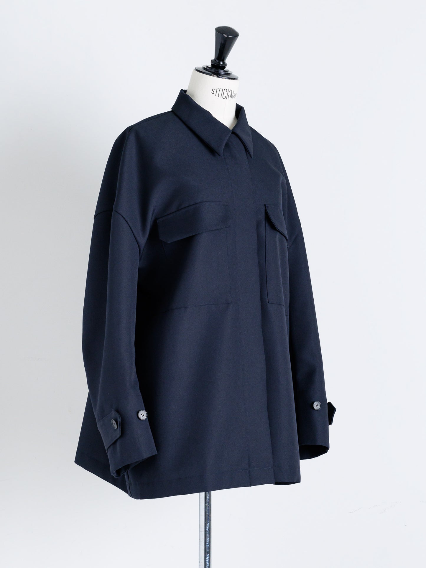 Light doeskin 2way jacket(-d.navy-)