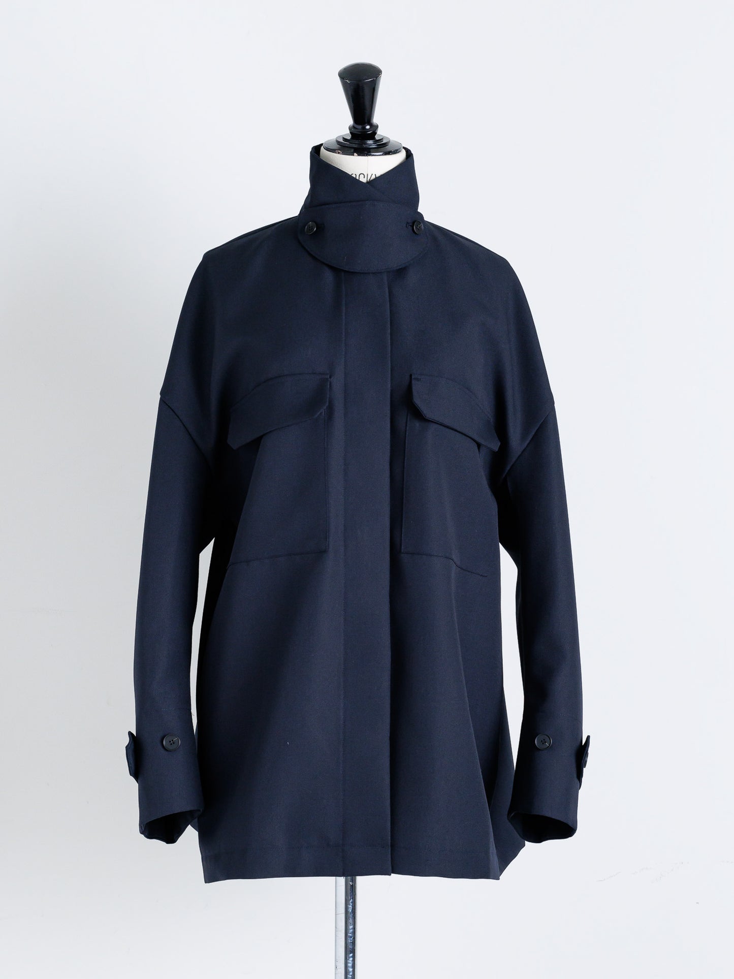 Light doeskin 2way jacket(-d.navy-)