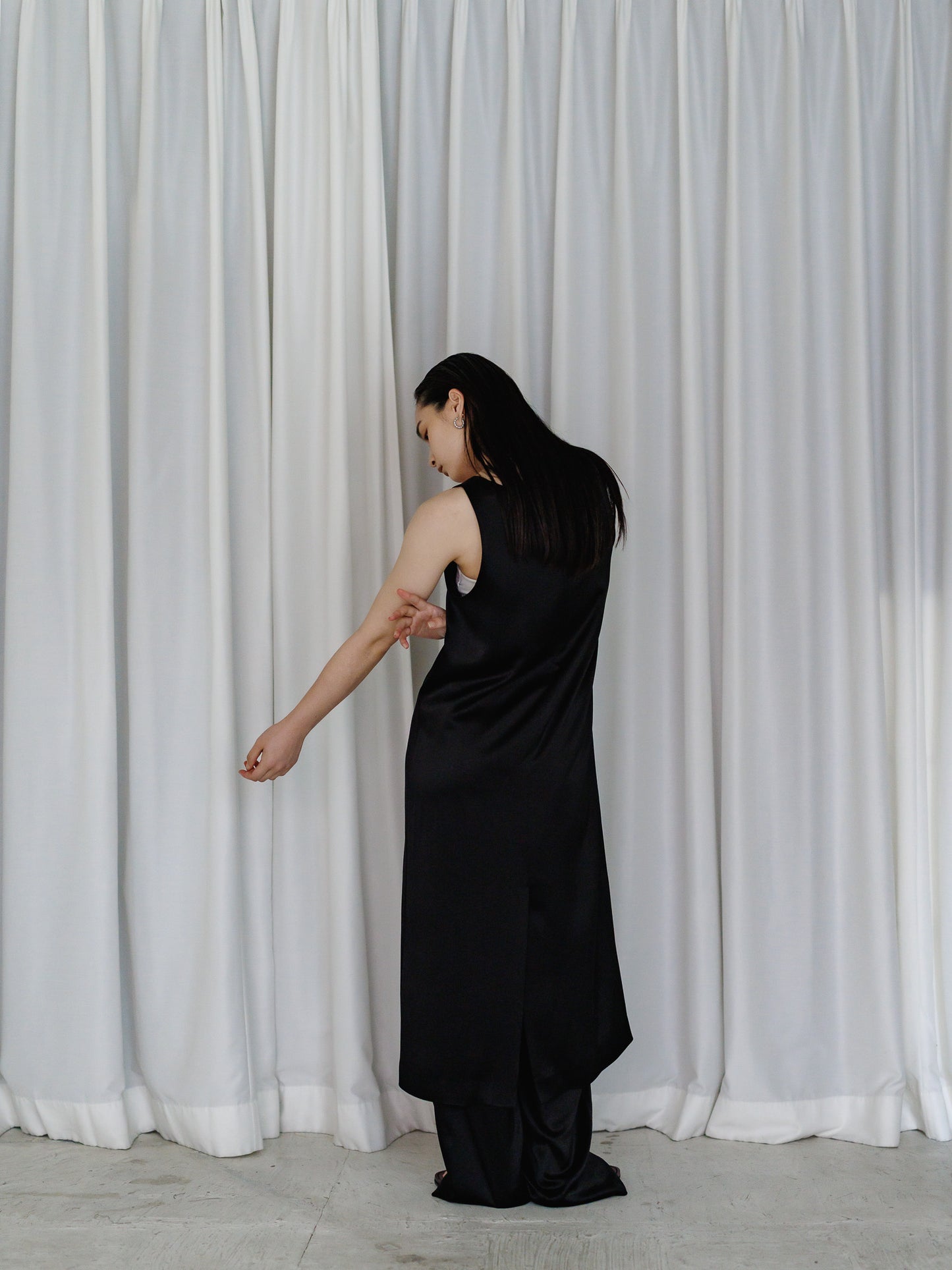 satin tank dress (3color)