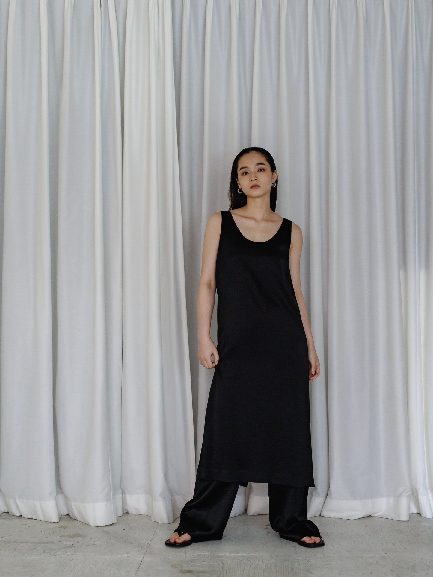 satin tank dress (3color)