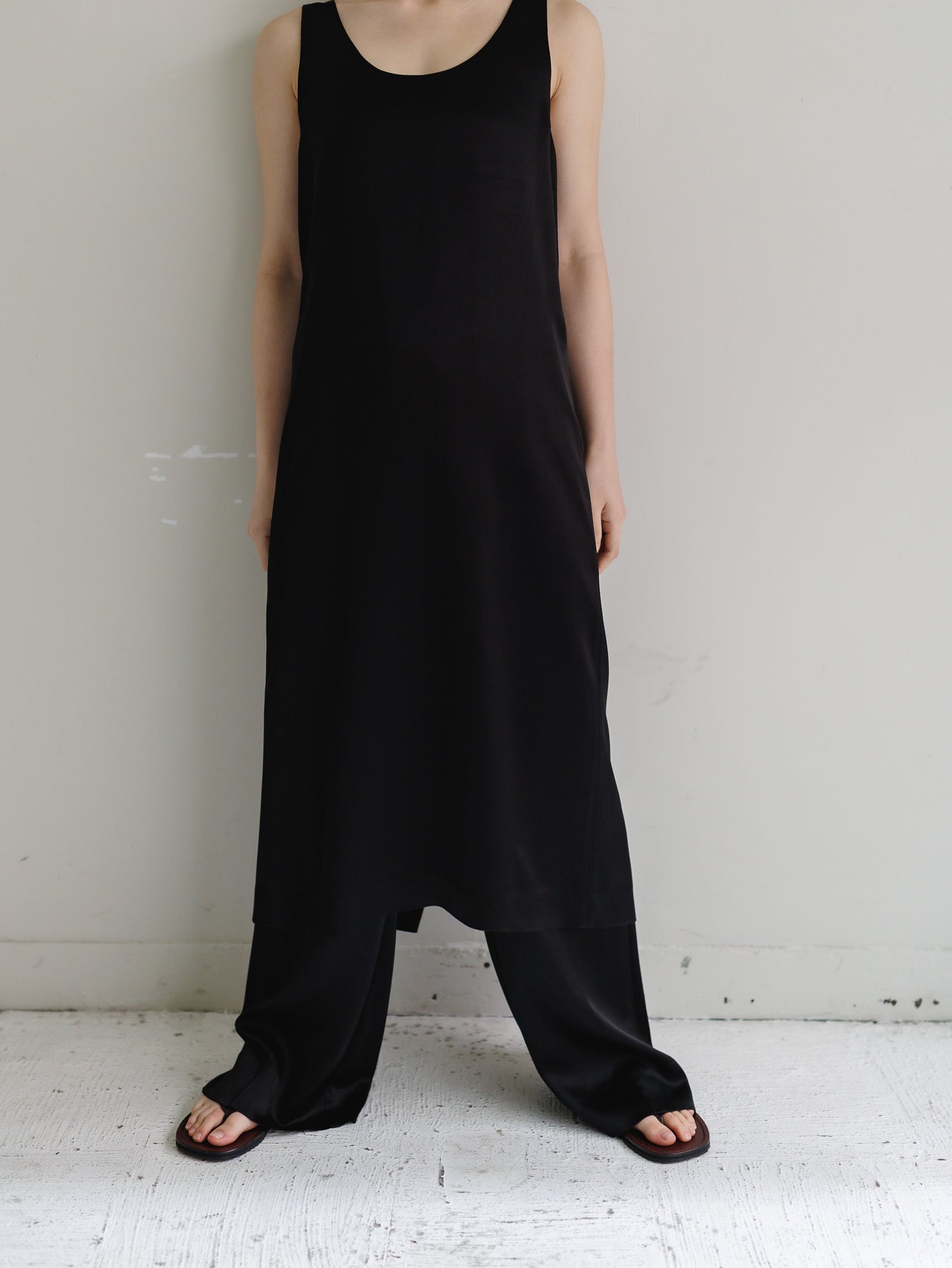 satin tank dress (3color)