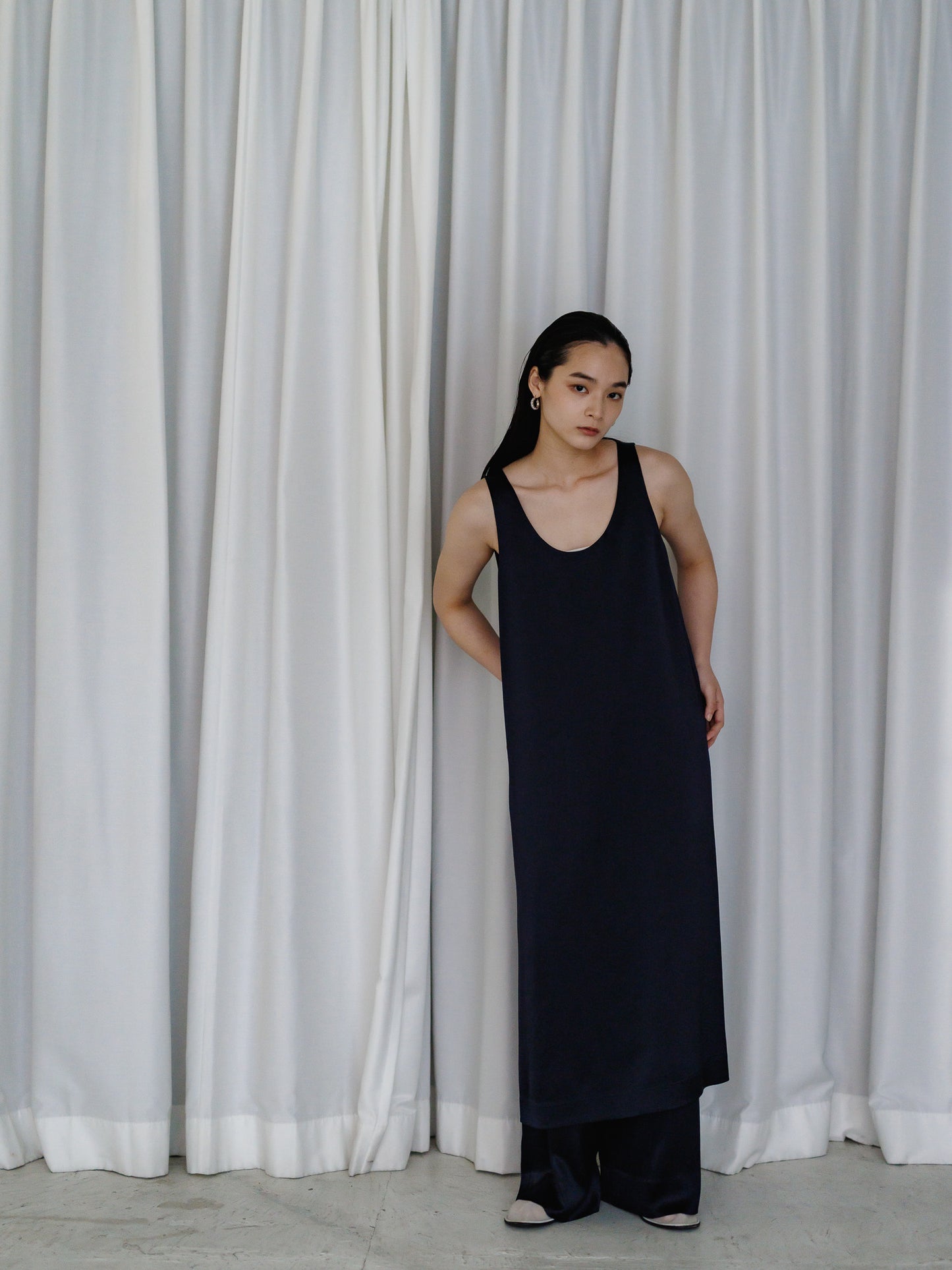 satin tank dress (3color)