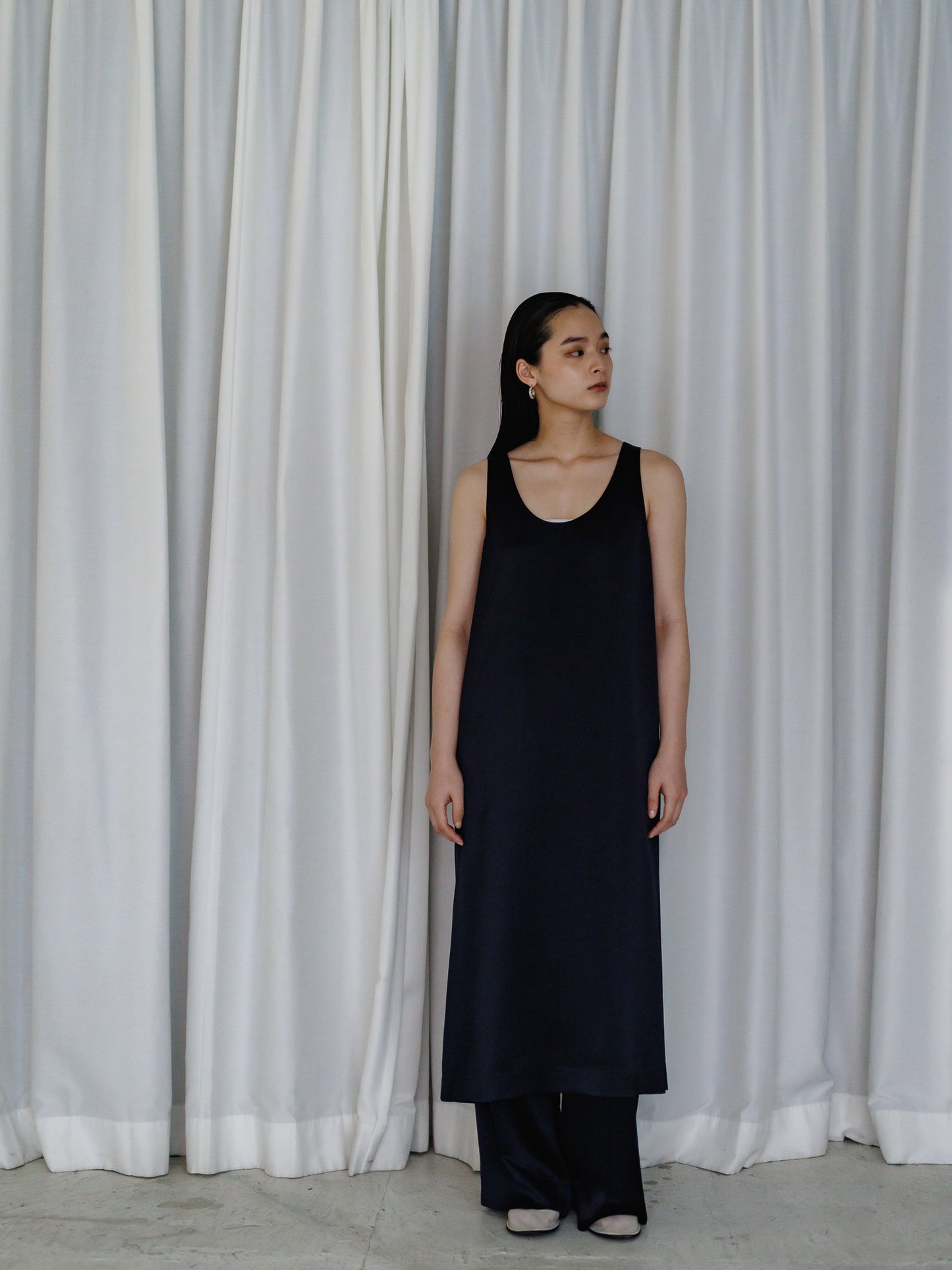satin tank dress (3color)