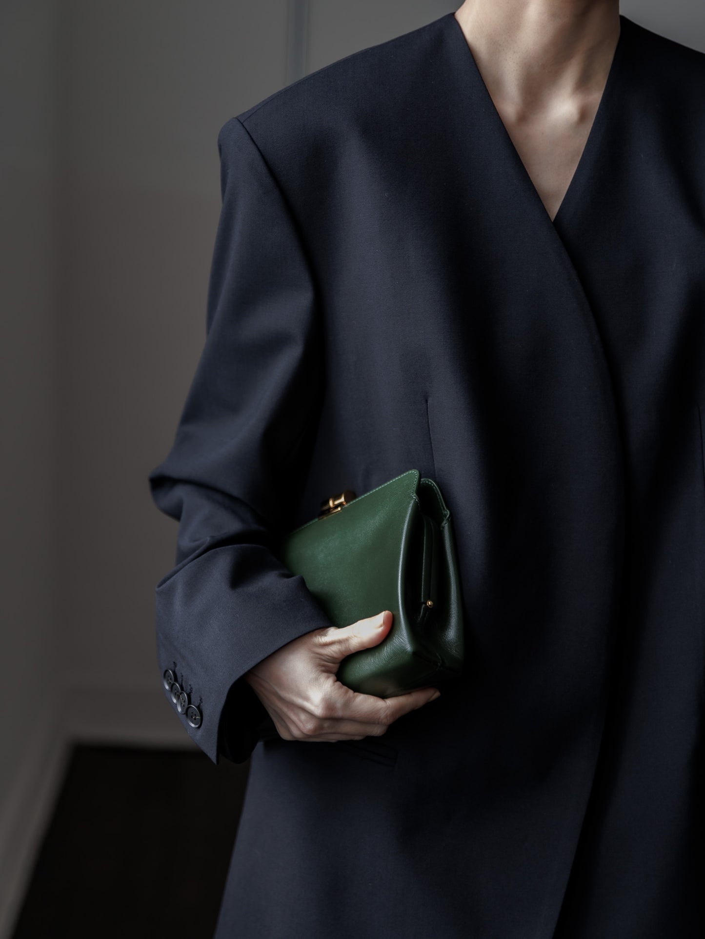collarless jacket (2color)
