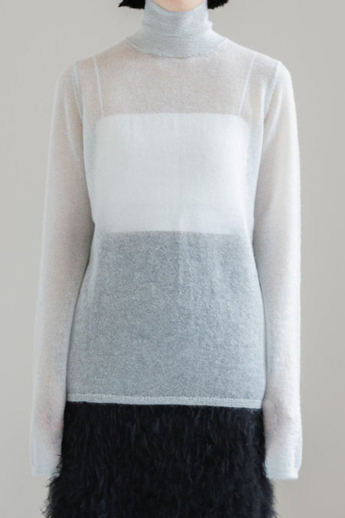 【PRE ORDER】MOHAIR TURTLE SHEER KNIT (3color)