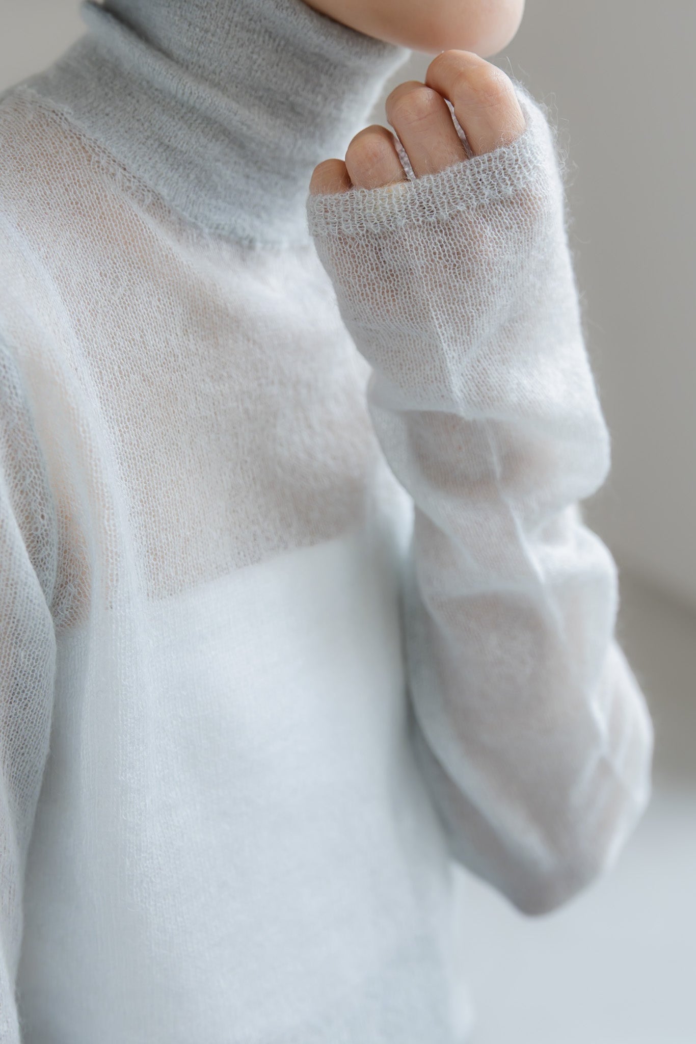 【PRE ORDER】MOHAIR TURTLE SHEER KNIT (3color)