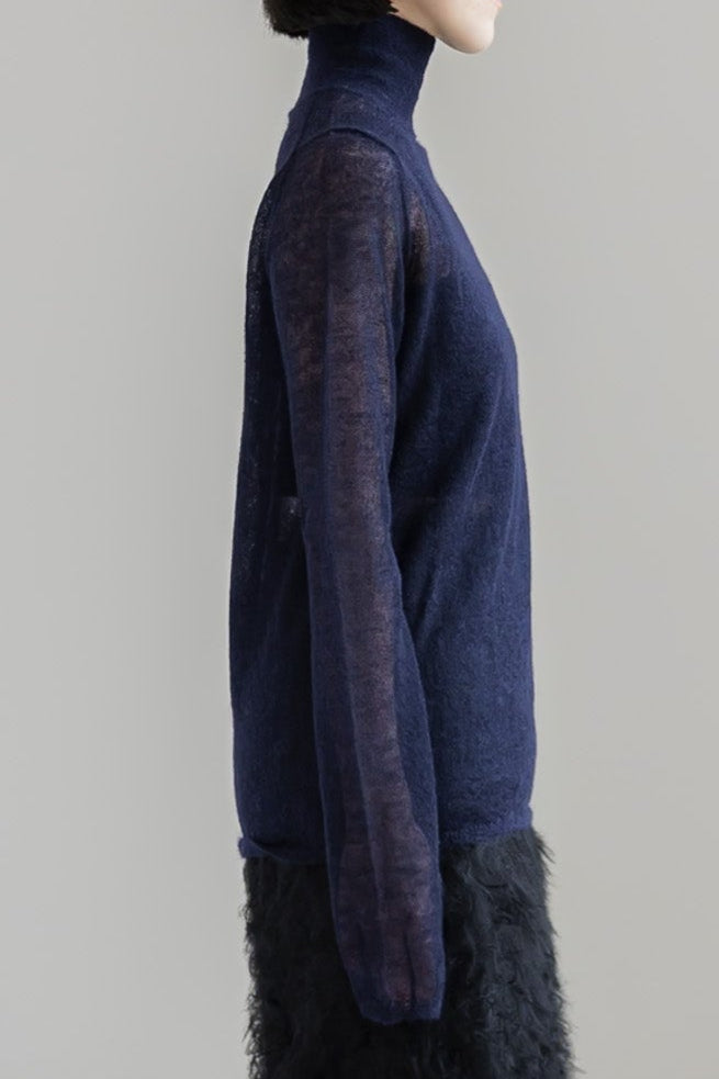 【PRE ORDER】MOHAIR TURTLE SHEER KNIT (3color)