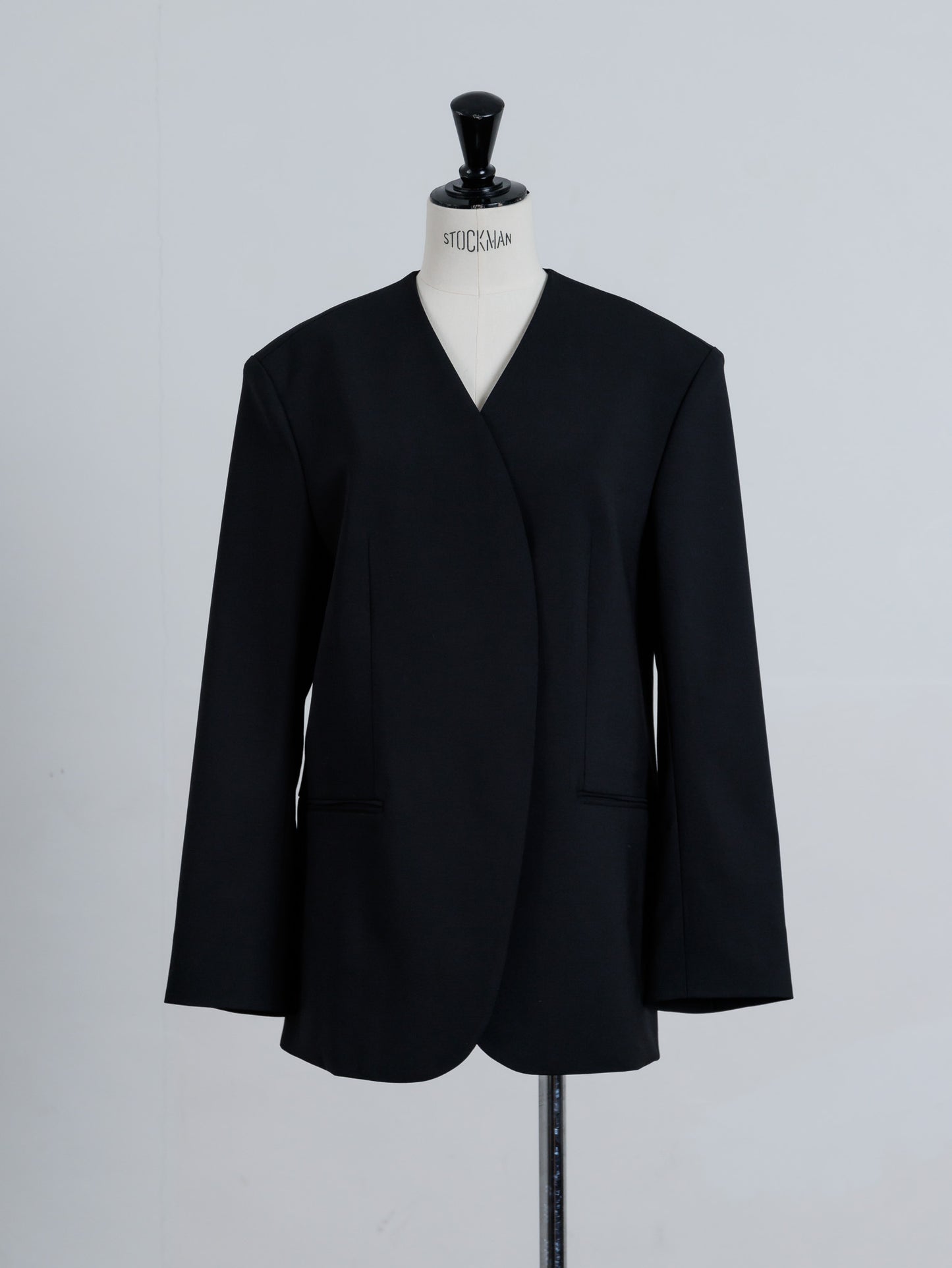 collarless jacket (2color)