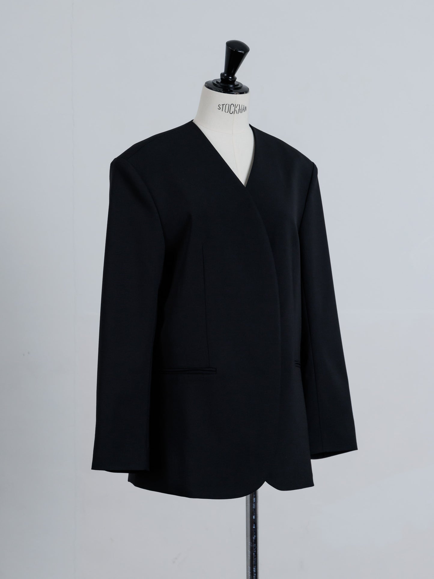 collarless jacket (2color)
