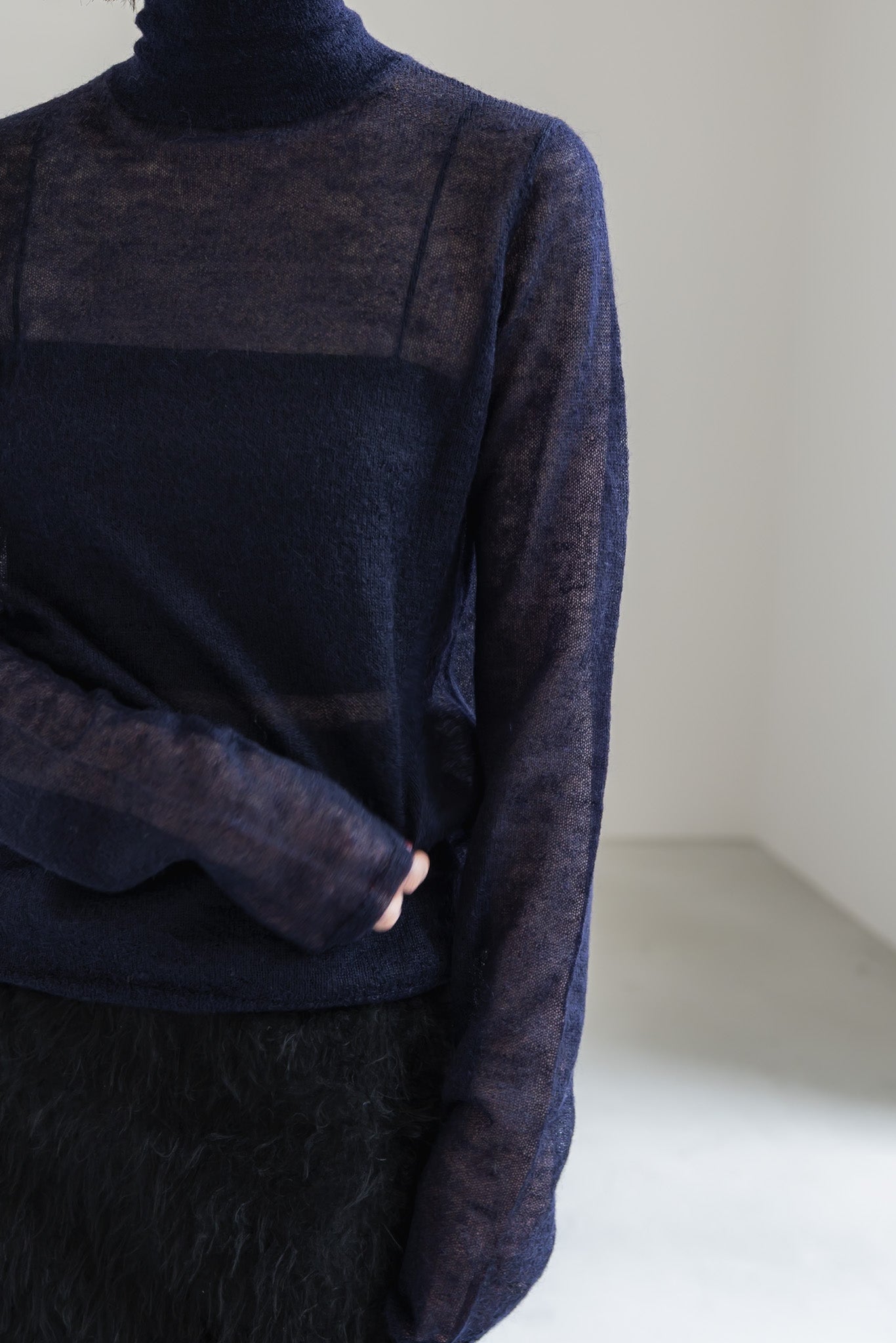 【PRE ORDER】MOHAIR TURTLE SHEER KNIT (3color)