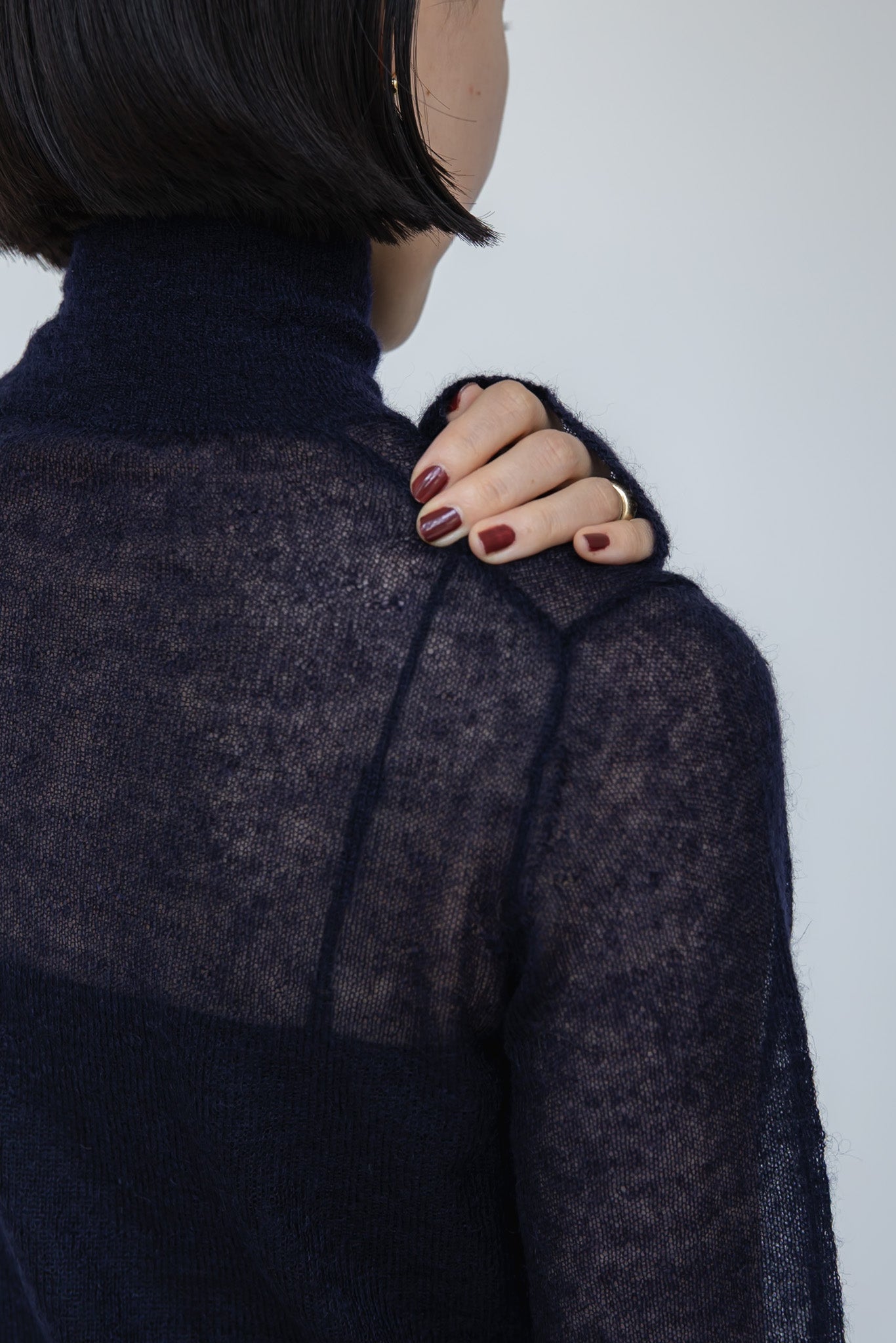 【PRE ORDER】MOHAIR TURTLE SHEER KNIT (3color)