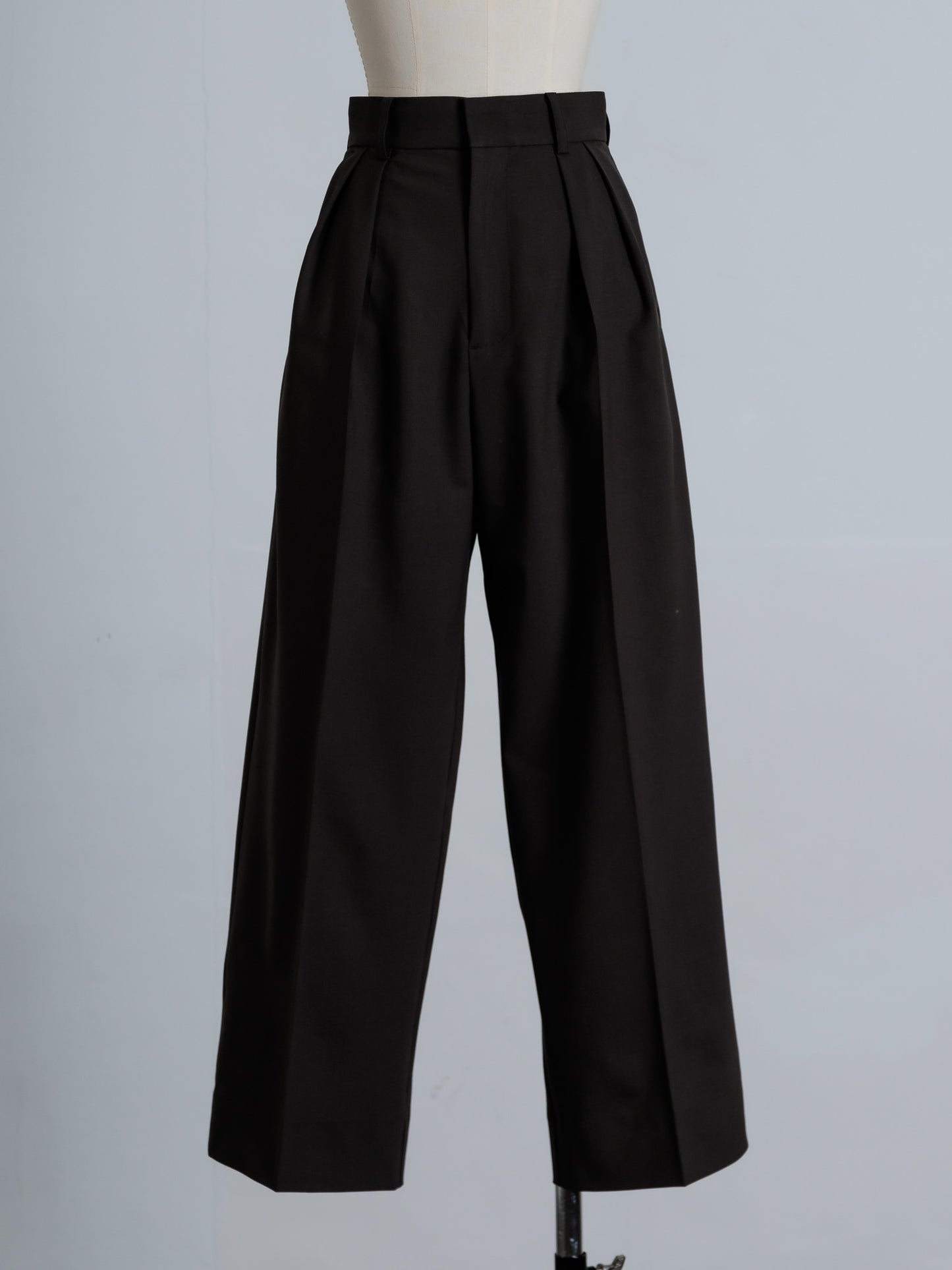 tuck wide trouser (3color)