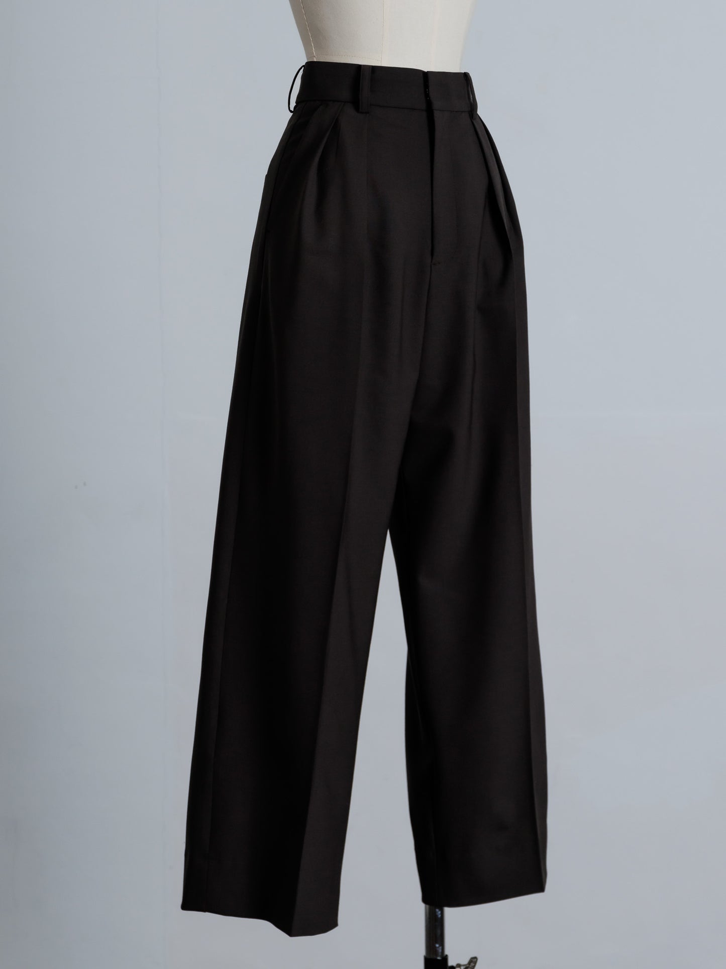 tuck wide trouser (3color)