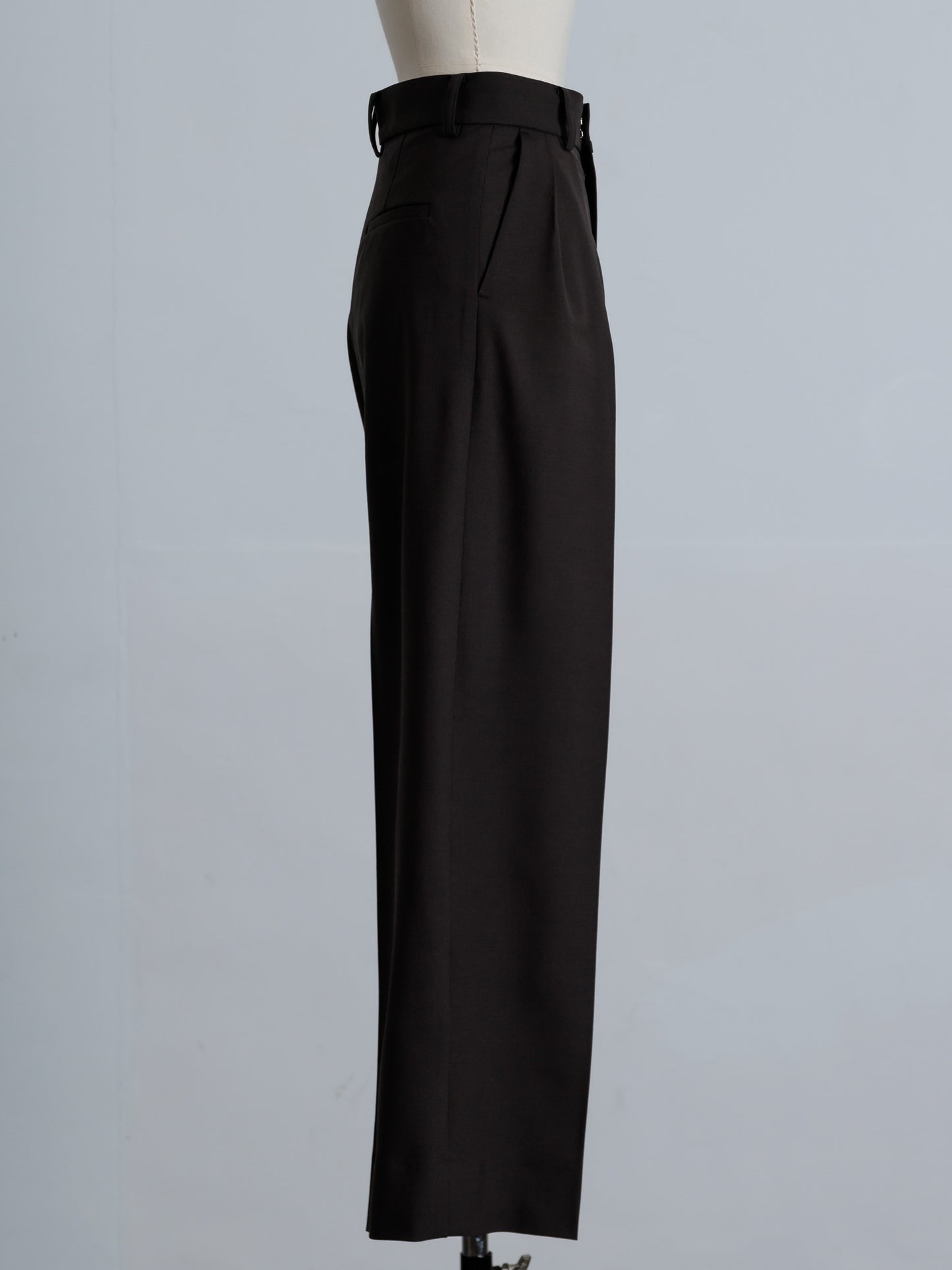 tuck wide trouser (3color)