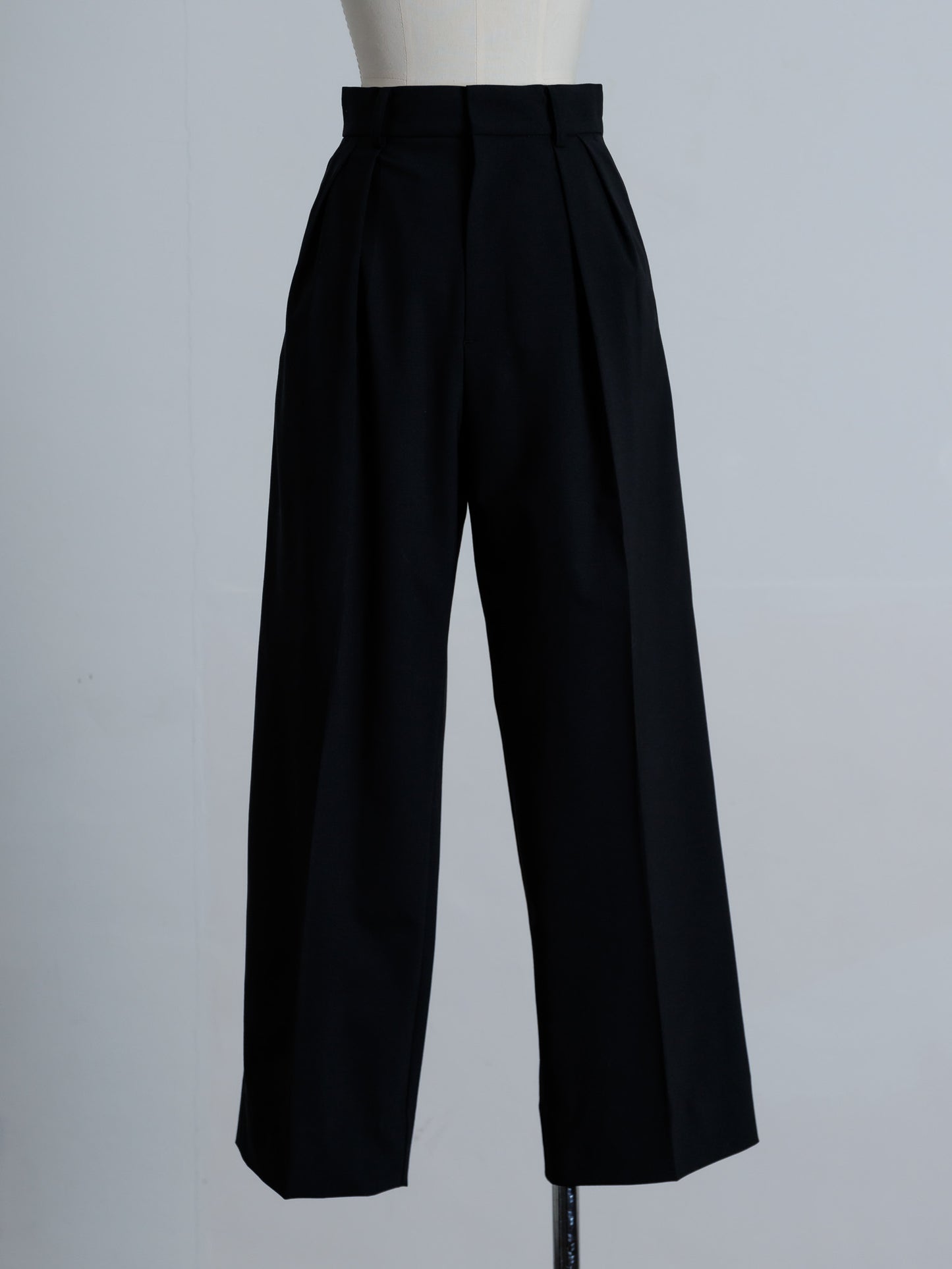 tuck wide trouser (3color)
