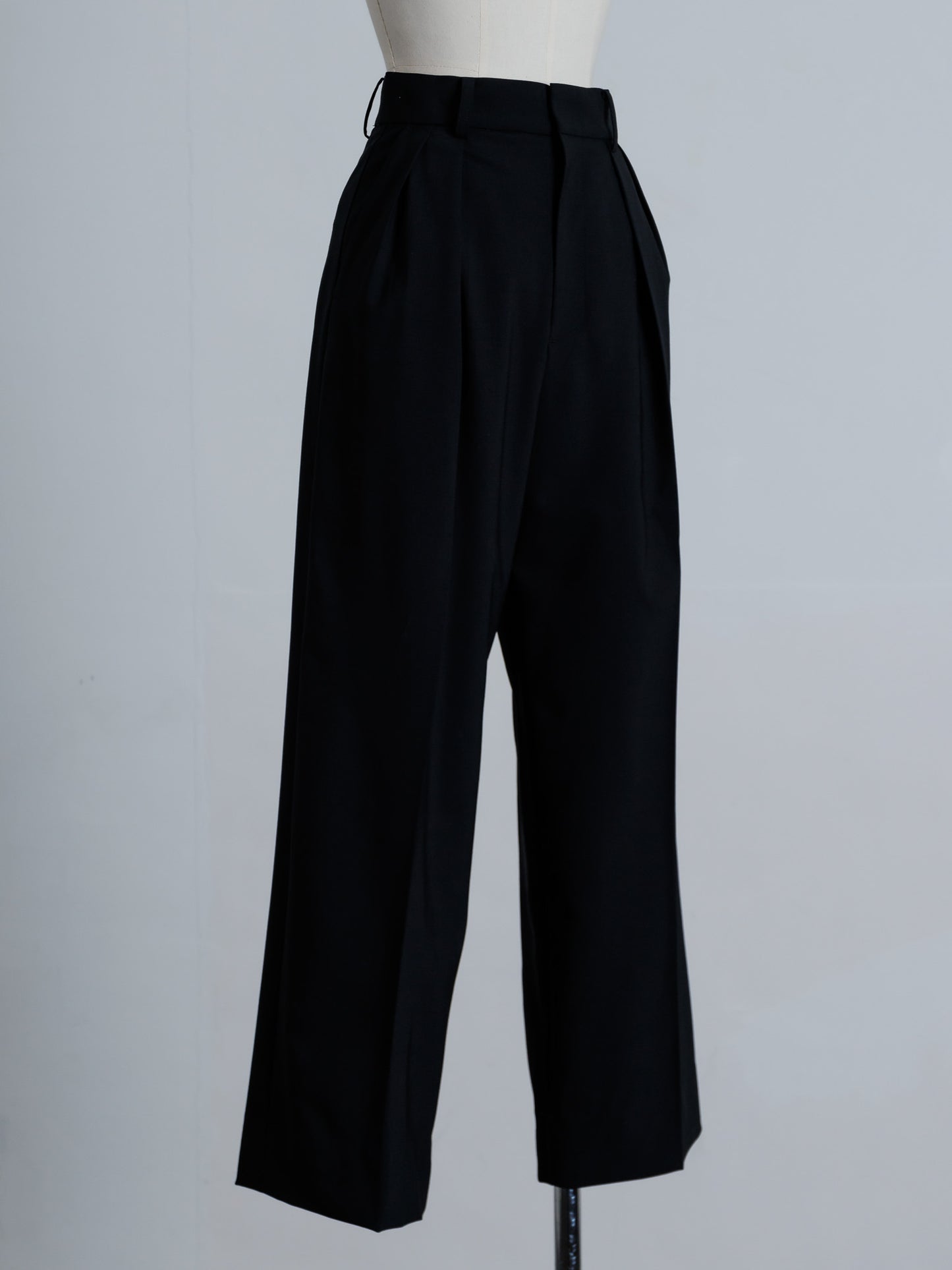 tuck wide trouser (3color)