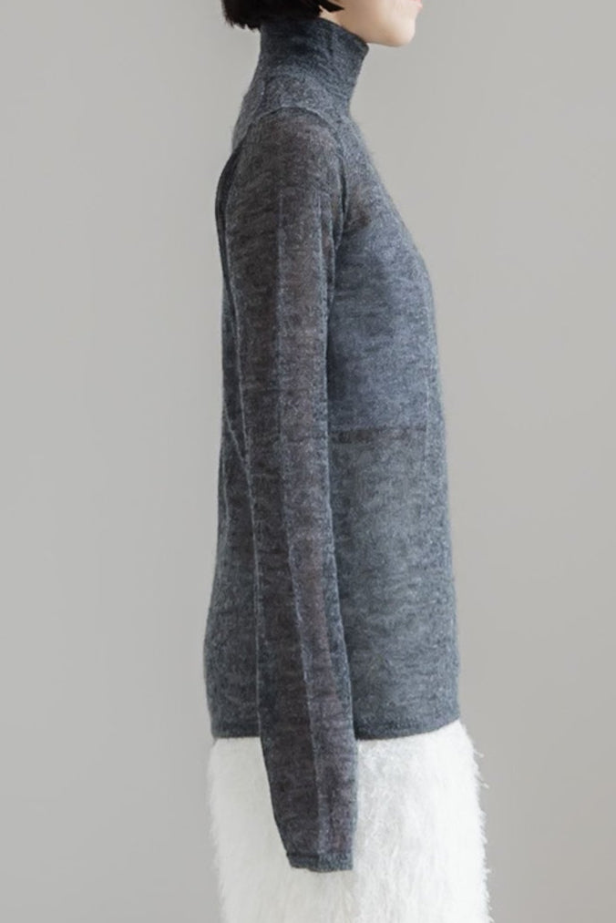【PRE ORDER】MOHAIR TURTLE SHEER KNIT (3color)