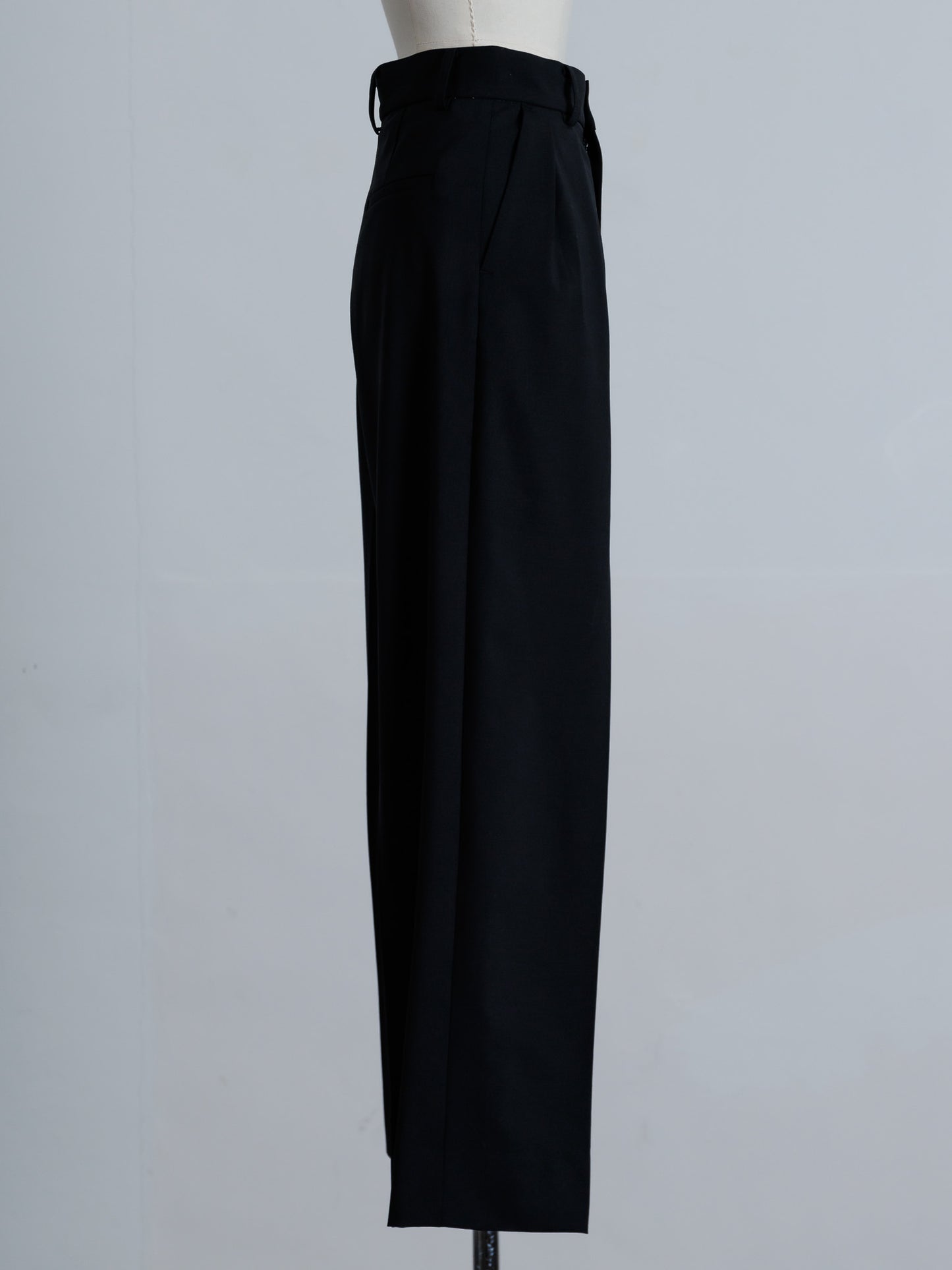 tuck wide trouser (3color)