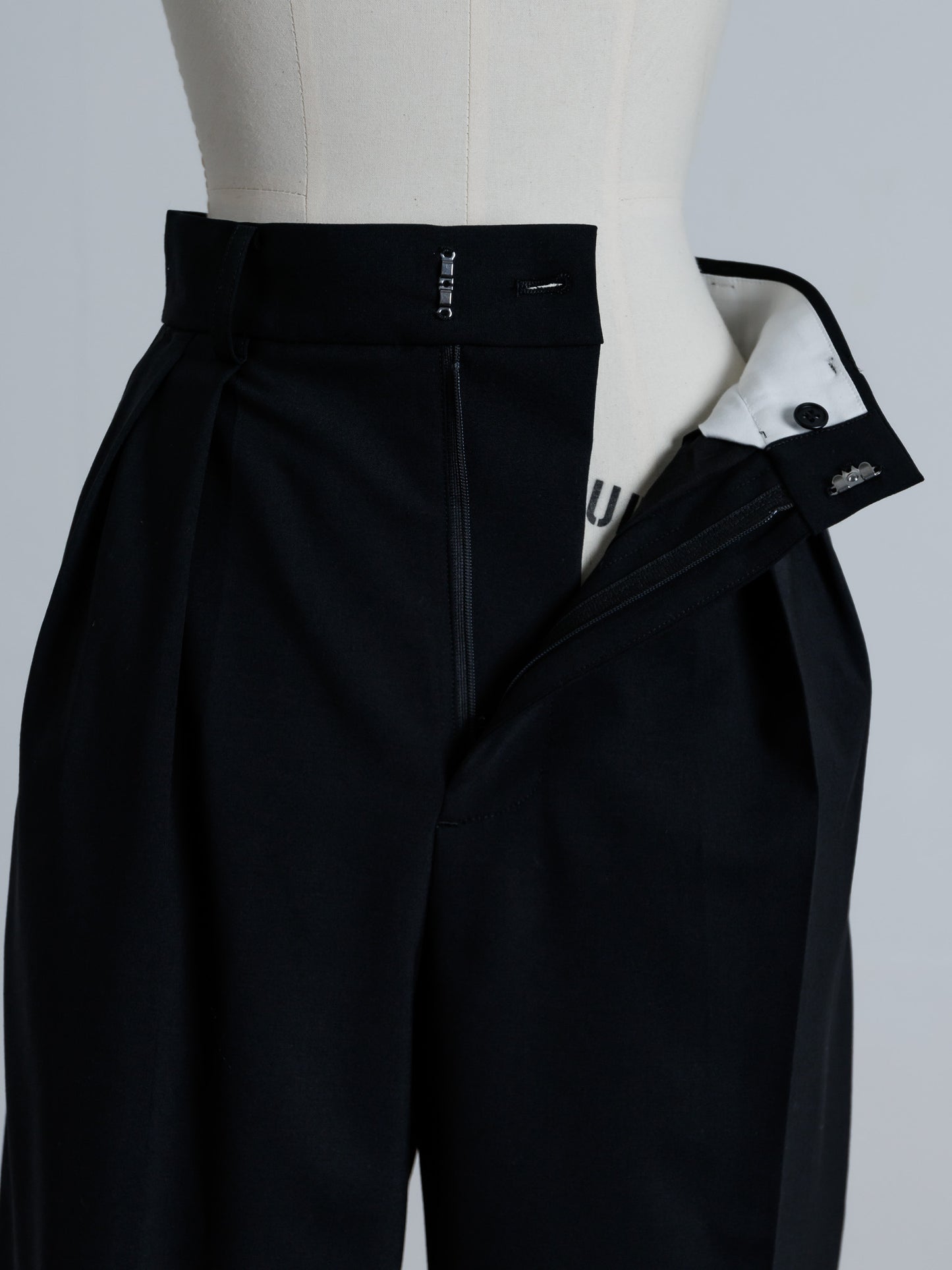 tuck wide trouser (3color)