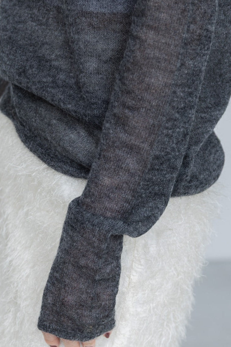【PRE ORDER】MOHAIR TURTLE SHEER KNIT (3color)