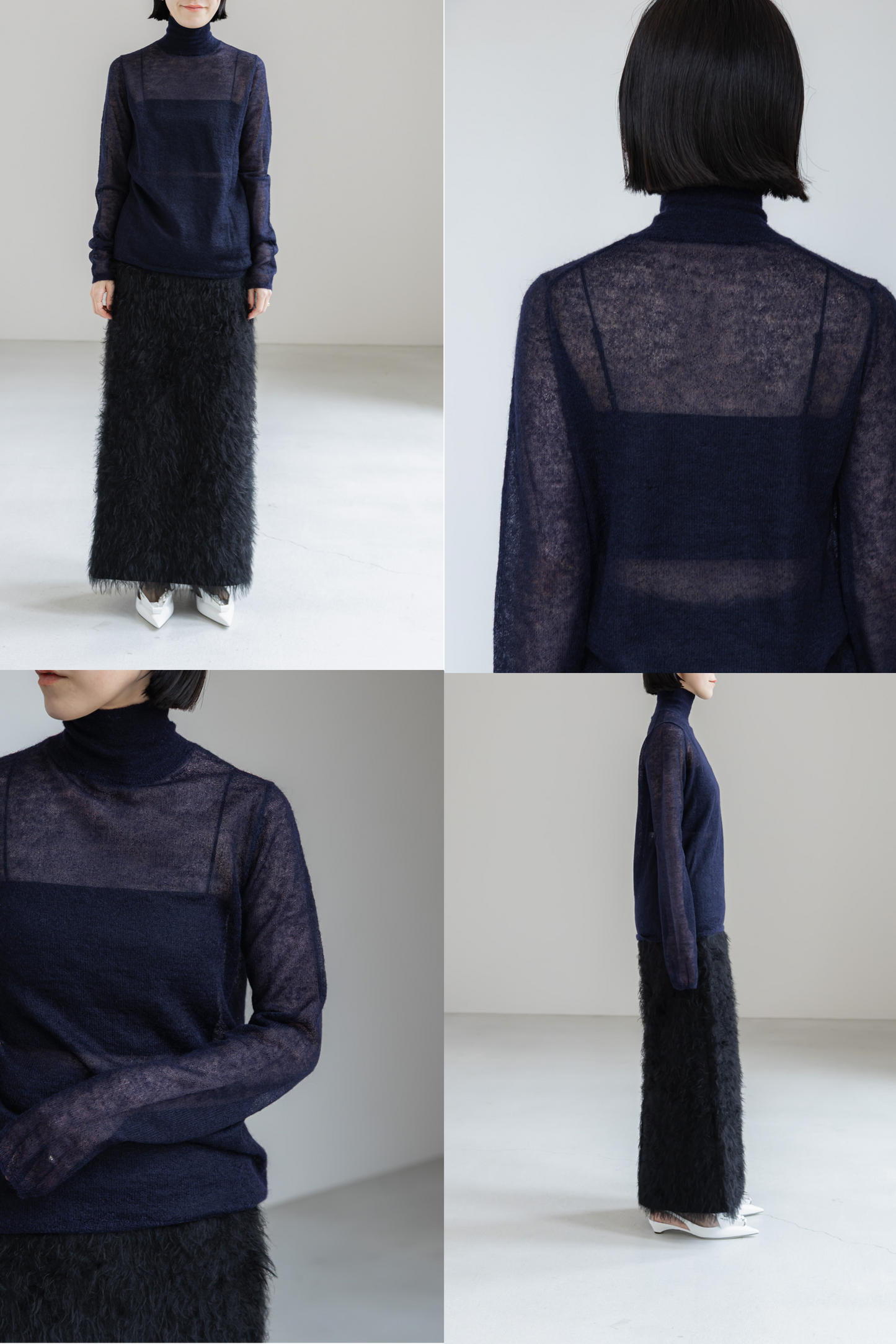 【PRE ORDER】MOHAIR TURTLE SHEER KNIT (3color)