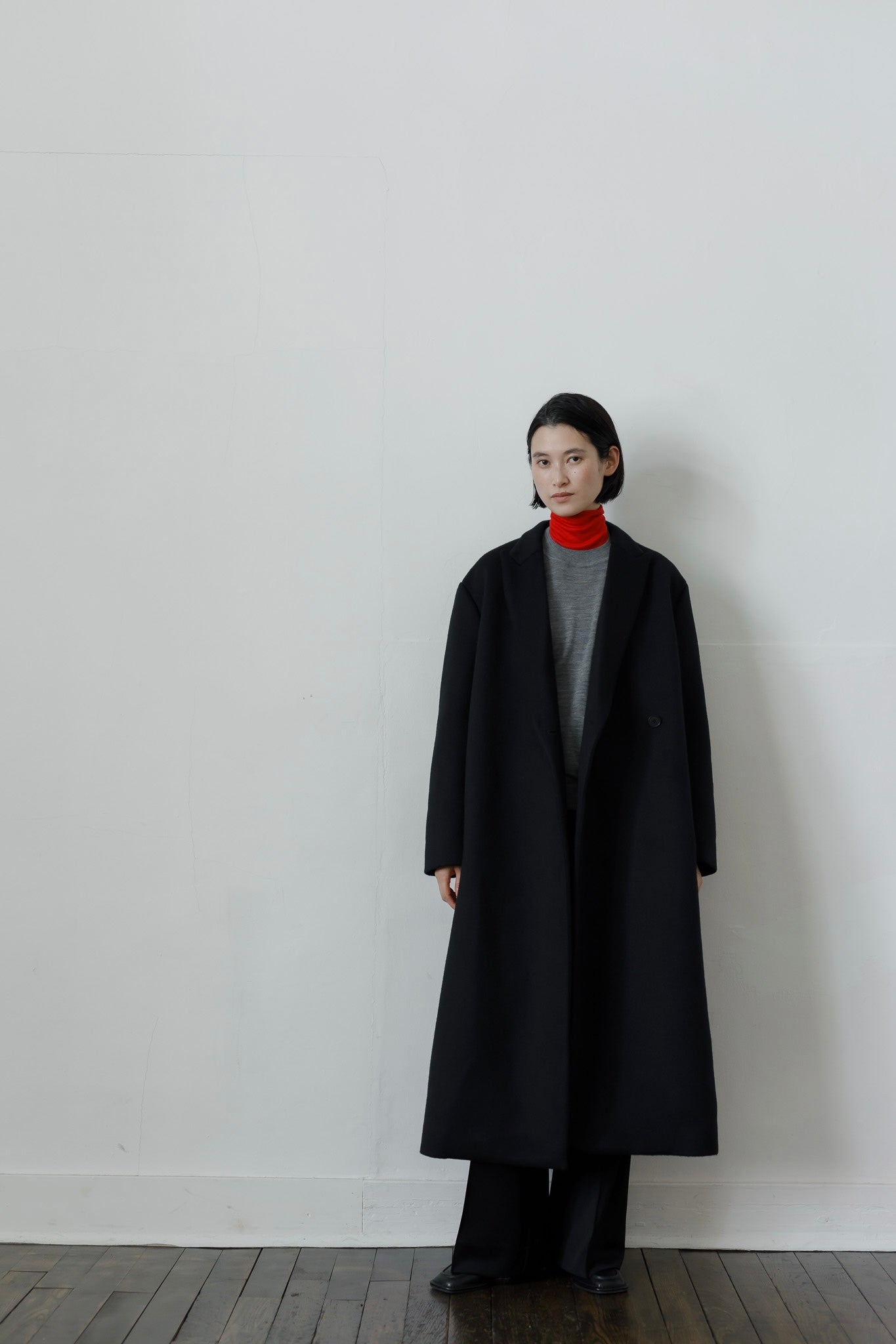 16G merino wool knit (-gray-)