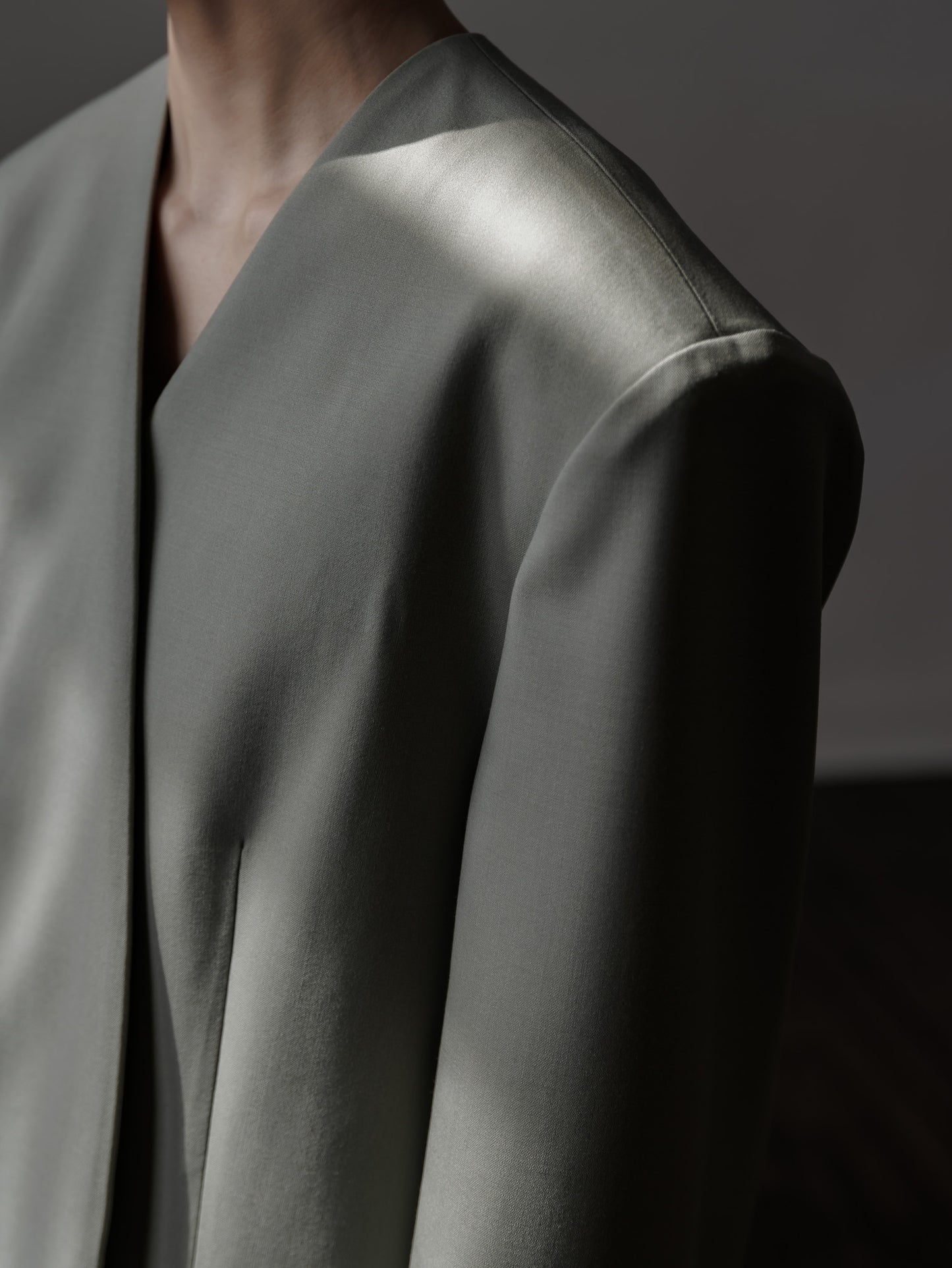 collarless jacket (2color)