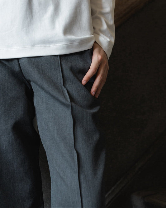 Pintuck Gabardine Trousers