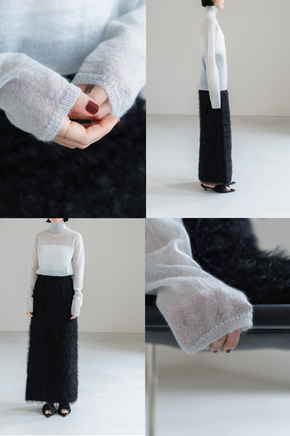 【PRE ORDER】MOHAIR TURTLE SHEER KNIT (3color)