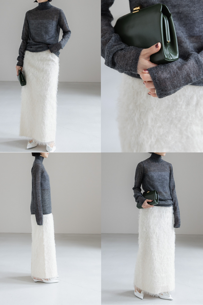 【PRE ORDER】MOHAIR TURTLE SHEER KNIT (3color)