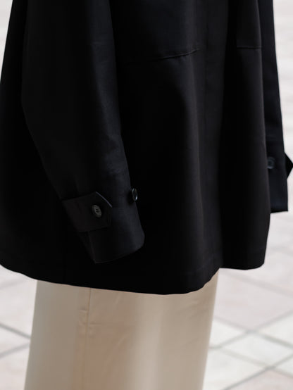 【PRE ORDER】Light doeskin 2way jacket (-black-)