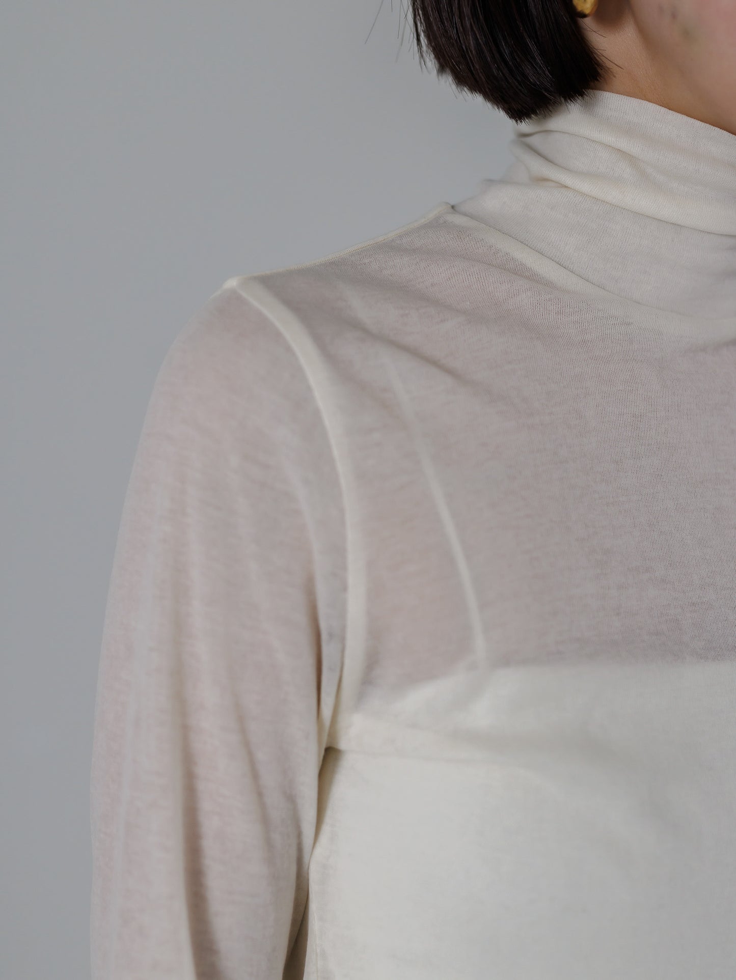 【PRE ORDER】sheer longsleeve turtle(-ivory-)