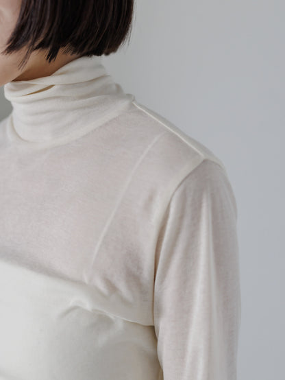 【PRE ORDER】sheer longsleeve turtle(-ivory-)