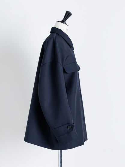 【PRE ORDER】Light doeskin 2way jacket (-d.navy-)