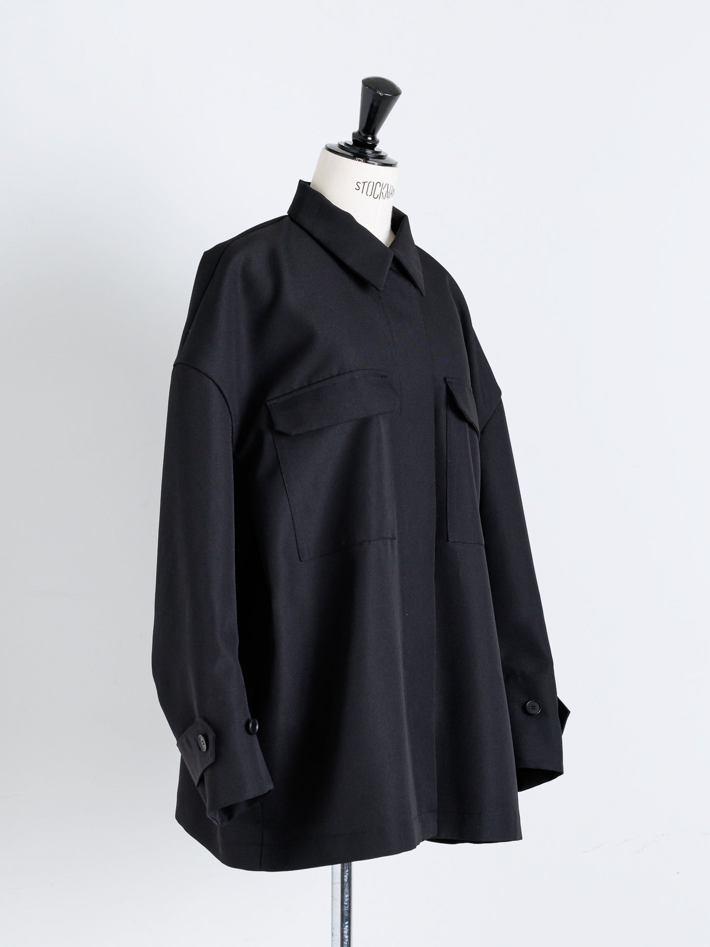 【PRE ORDER】Light doeskin 2way jacket (-black-)