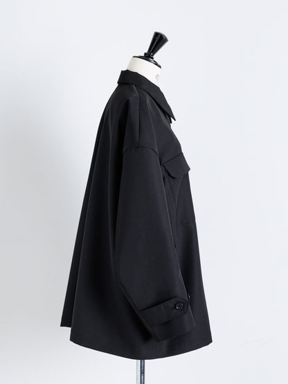 【PRE ORDER】Light doeskin 2way jacket (-black-)