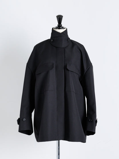 【PRE ORDER】Light doeskin 2way jacket (-black-)