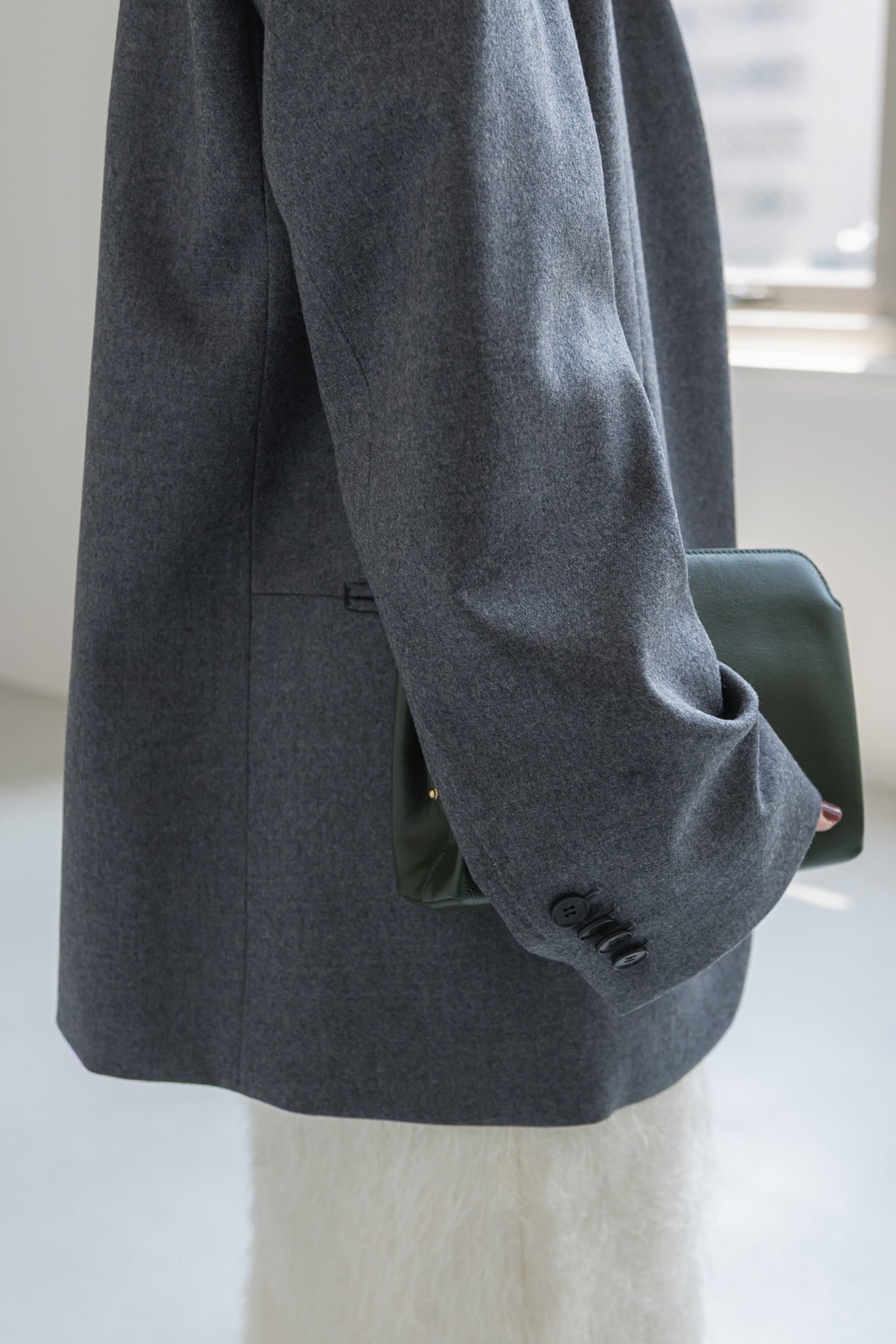 【PRE ORDER】COLLARLESS JACKET (3color)