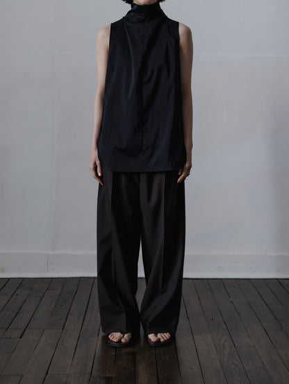 tuck wide trouser (3color)
