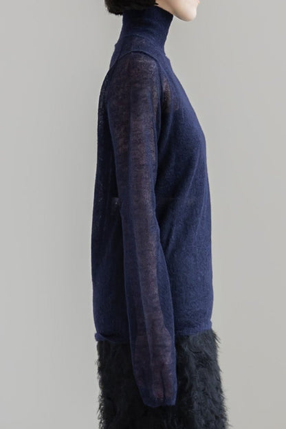【PRE ORDER】MOHAIR TURTLE SHEER KNIT (3color)