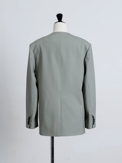 【PRE ORDER】COLLARLESS JACKET (sage)