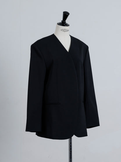 collarless jacket (2color)