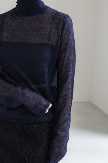 【PRE ORDER】MOHAIR TURTLE SHEER KNIT (3color)