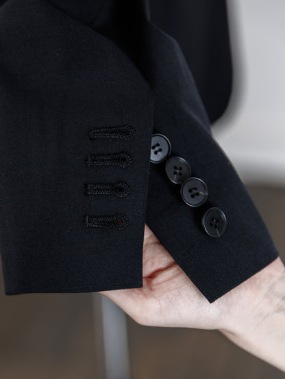collarless jacket (2color)