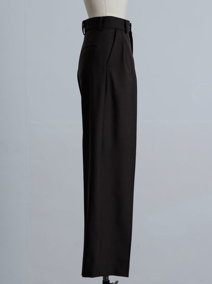 tuck wide trouser (3color)