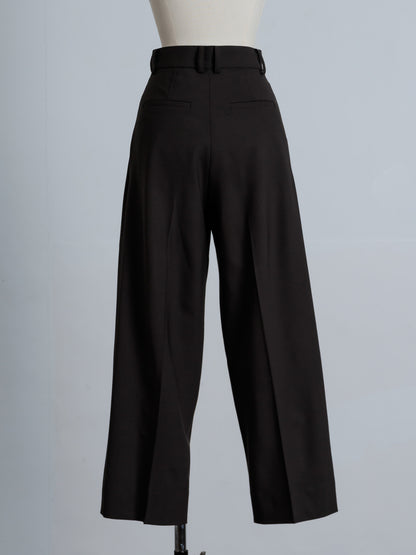 tuck wide trouser (3color)