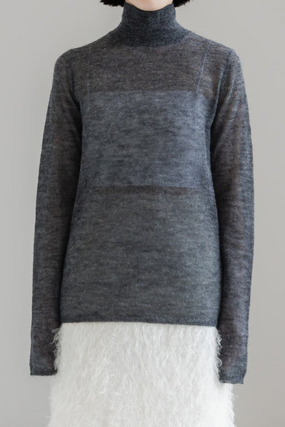 【PRE ORDER】MOHAIR TURTLE SHEER KNIT (3color)